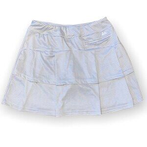𝅺MONTEREY white/ blue strip athletic tennis/golf skort size Small
